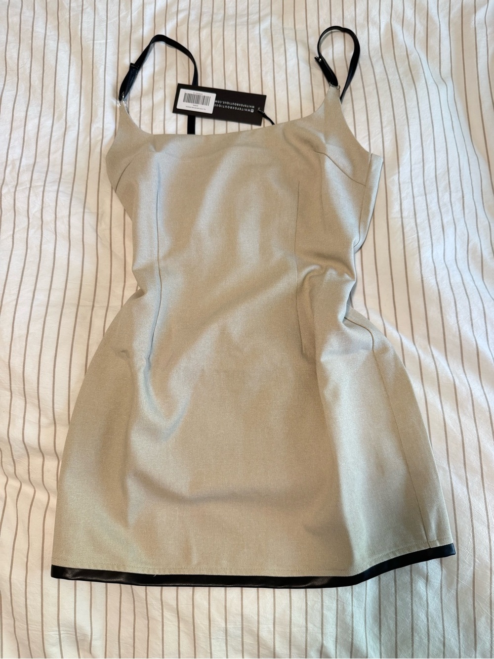Mini Dress with Black Trim